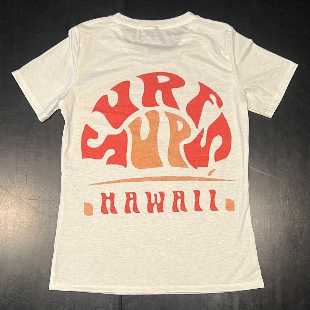 Source Unknown Graphic Tee with Red and Orange Design